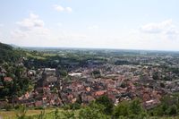 Blick auf Heppenheim mit Altstadt